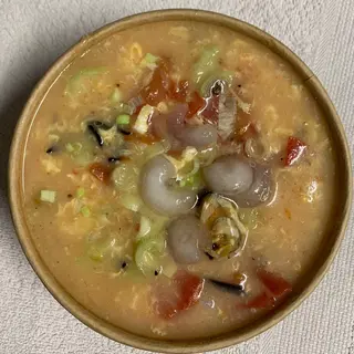 西红柿海鲜汤Seafood tomato and egg soup 600ml