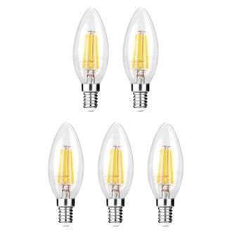 Amp Led Pack5 Flam Filam E14 5W6K-120459