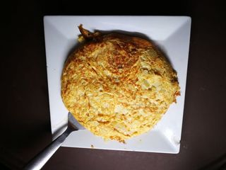 Tortilla De Cacheiras Con Jamón