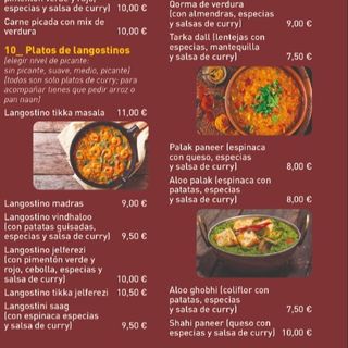 Menú De Carne