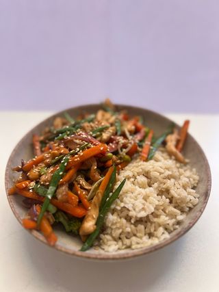 Veggie bowl with chicken