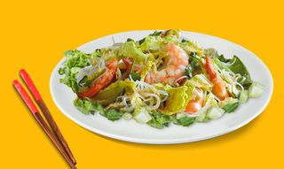 Ensalada con langostinos 鲜虾沙拉