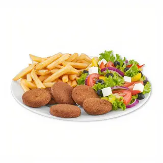 Vege na talerzu z falafelem