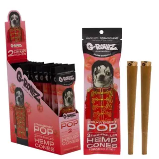 Wrapy Konopne G-Rollz Strawberry Pop 2szt.