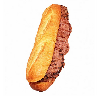 Bocadillo De Hamburguesa De Ternera (Pan Flauta)