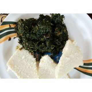 Mboga kienyeji+ ugali