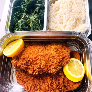 Panado de Frango com Arroz e Espinafres