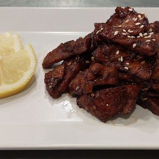 糖醋素肉Carne vegetariana doce e azeda