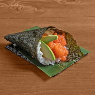 Temaki di salmone e Philadelphia