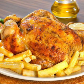Pollo A L'Ast Con Patatas