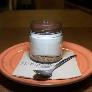 Cheesecake barattolo confettura crema alle nocciole