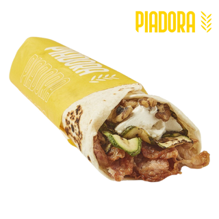 Pancetta grigliata, ricotta, noci e zucchine grigliate