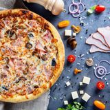 Pizza Prosciutto Funghi