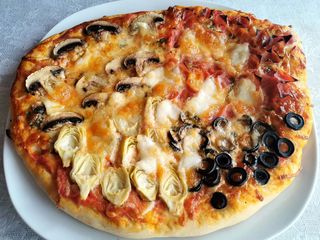 Pizza 4 estaciones (33 cm.)