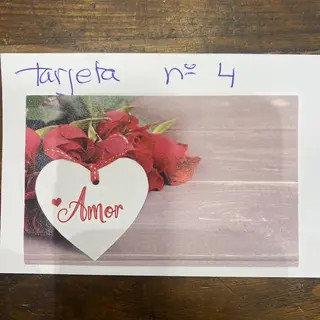 Tarjeta Amor. Modelo 4