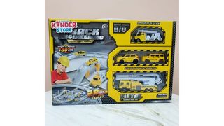 Строительный паркинг в комплекте 4 машинки