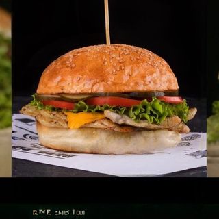 Чизбургер с курицей