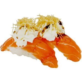 107. Nigiri Salmó I Philadelphia Amb Salsa Anguila I Pasta Kataifi (2 Uds.)