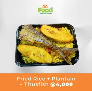 Fried Rice + Plantain + Titusfish