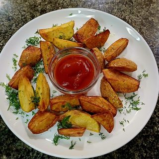 Картопля По-Селянськи/ Соус , 200 гр