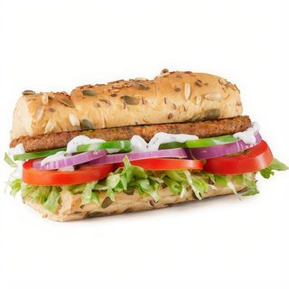 Panino con Burger Vegano-15 cm.
