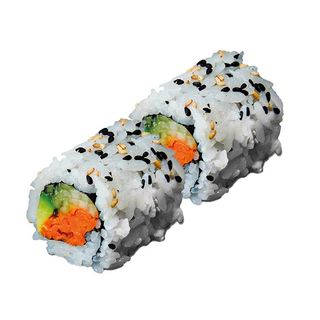Uramaki avocado, cetriolo e carota