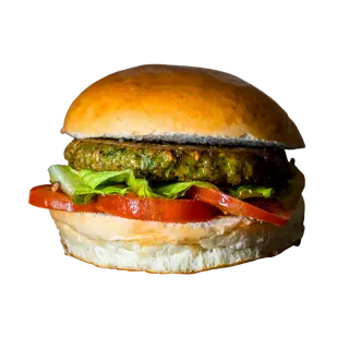Green vegan burger