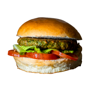 Green vegan burger