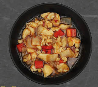 Pollo in salsa piccante