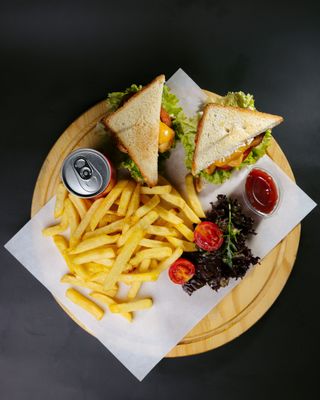 ქათმის სენდვიჩის კომბო