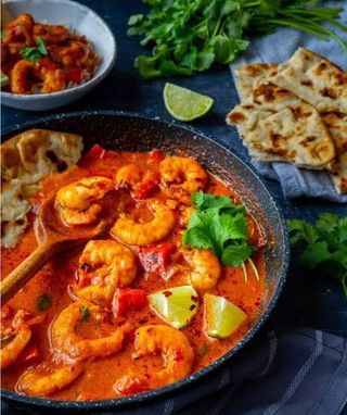 Tandoori prawn masala