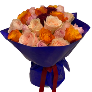 Bukiet kolorowych roz <<S<<