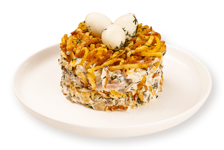 Салат "Гнездо глухаря"