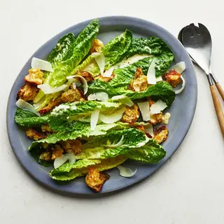 Special Caesars Salad with Strips of Chicken served in a Light Mayo