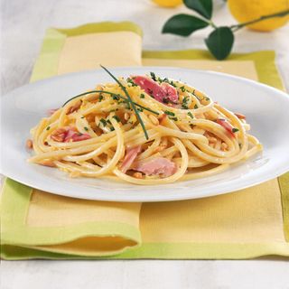 Espagueti Pana E Prosciutto