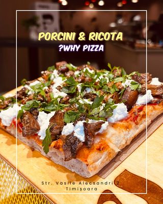 Pizza Porcini e Ricotta