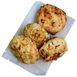 Frittatina Di Bucatini En Tempura (Salteado De Pasta Y Bechamel frito)