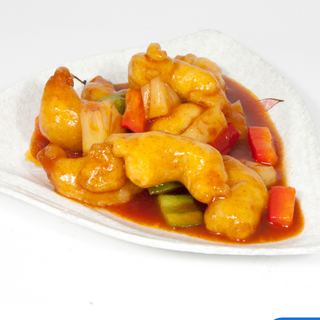 60 Gamberetti fritti in salsa agrodolce