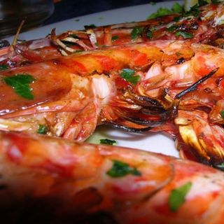 Gamberoni alla griglia - un pezzo