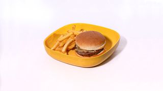 Hamburger di fassona 100 g, pane al latte, formaggio filante