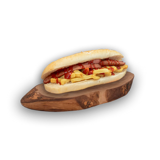 Panino wustel e patatine