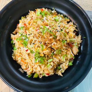 Fried rice camarao 