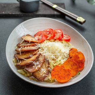 Աղցան  ծխեցրած հավով