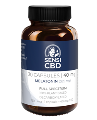 SENSI SEEDS - Cápsulas com CBD e Melatonina