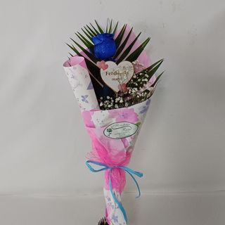 Ramo 1 rosa blanca  pik Corazón 