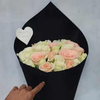 باقة ورد بيضااء 