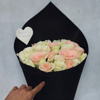 باقة ورد بيضااء 