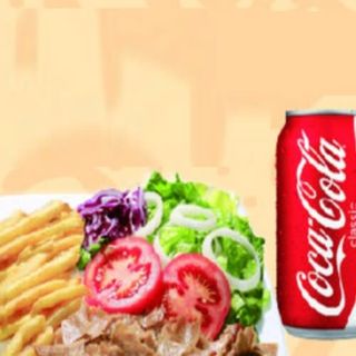 Menú plato kebab con patatas + bebida