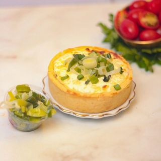 Quiche de alho francês 