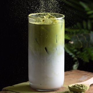 Iced matcha latte